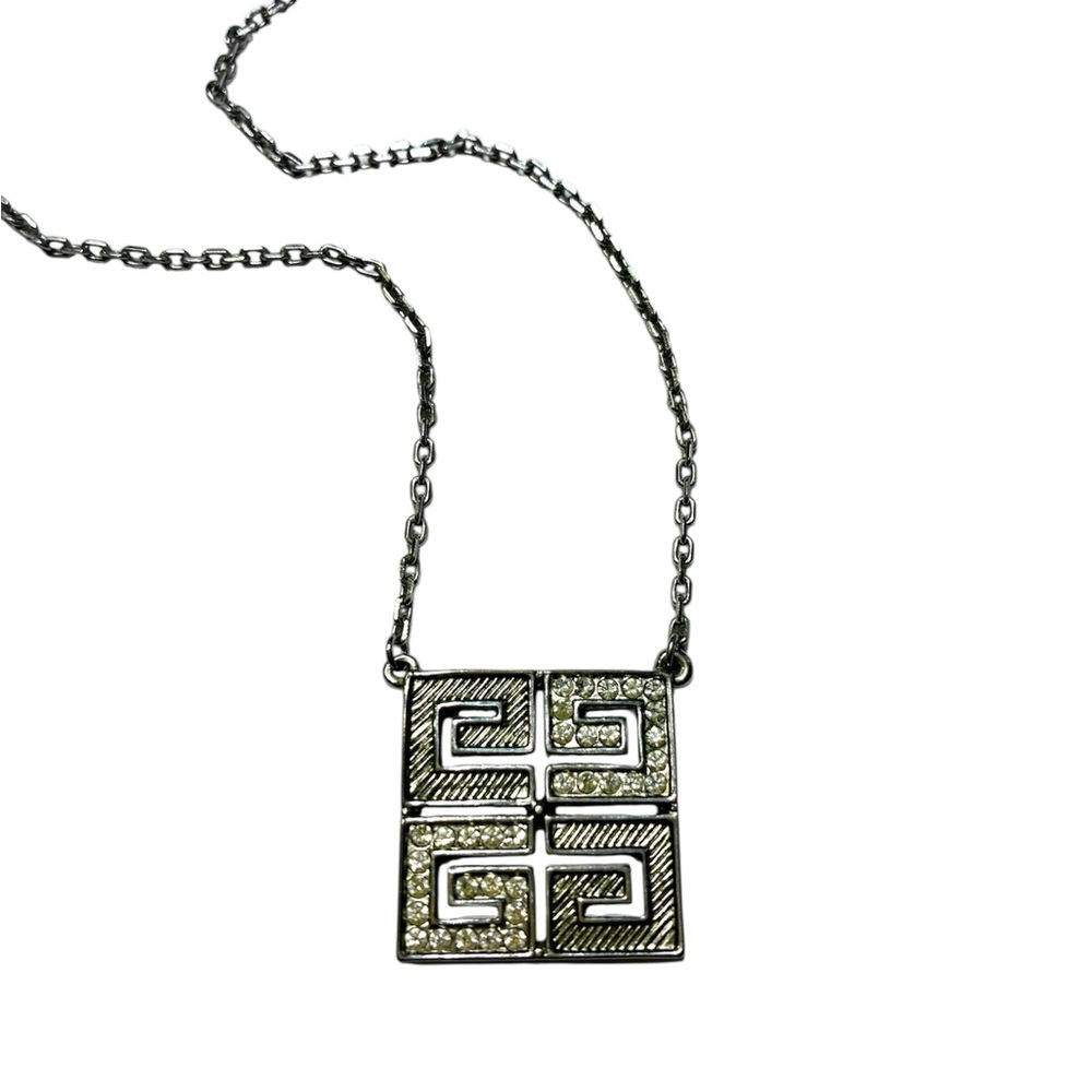 Elegant Givenchy Rhinestone Geometric Pendant